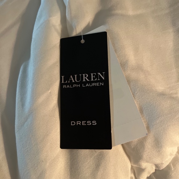 Ralph Lauren Striped One-Shoulder Crinkle Georgette Dress (NWT) - Picture 6 of 6